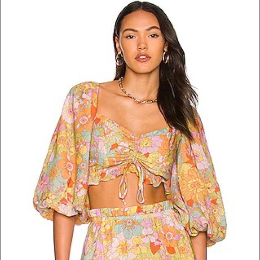 REVOLVE Show Me Your Mumu: Jenna Top in Groovy Blooms - S